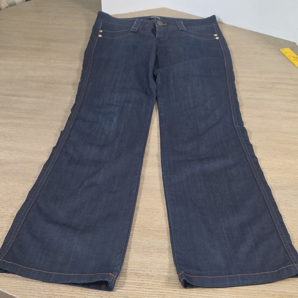 Gianni Versace Made in Italy Women's Low Rise Bootcut Dark Wash Jeans 30 x 33